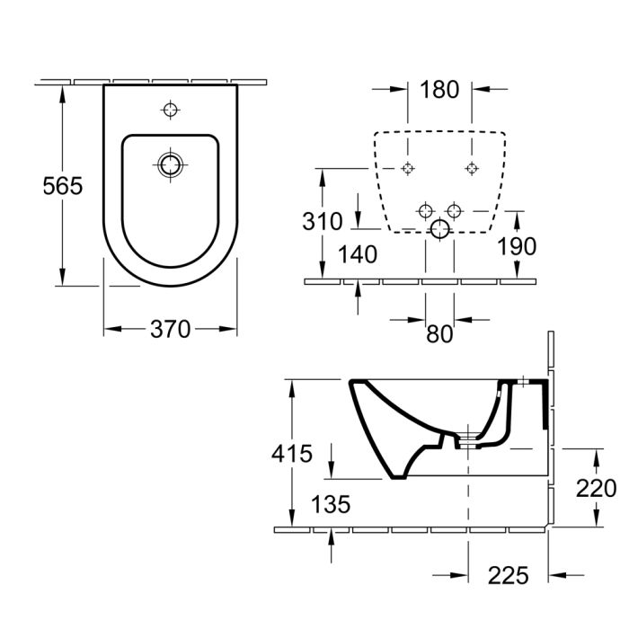 Bidé Villeroy & Boch Subway 2.0 54000001