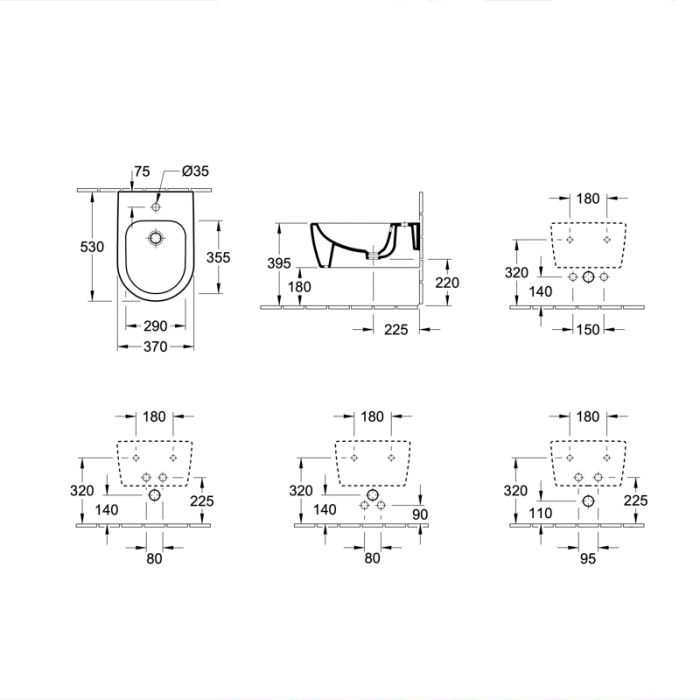 Bidé Villeroy & Boch Avento 54050001