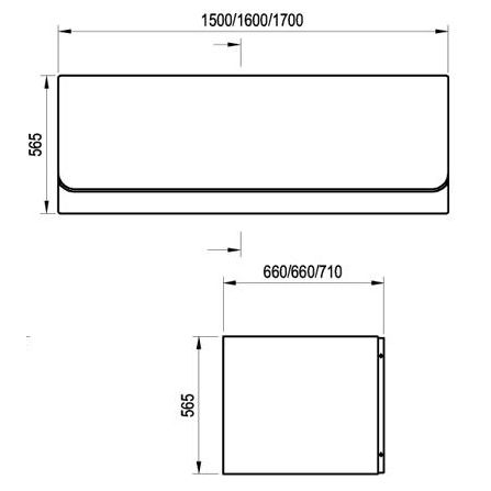 Badkar Ravak Chrome 170