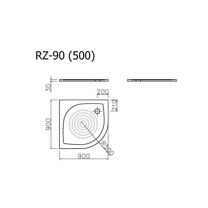 Duschkar Vispool RZ-90 (500)