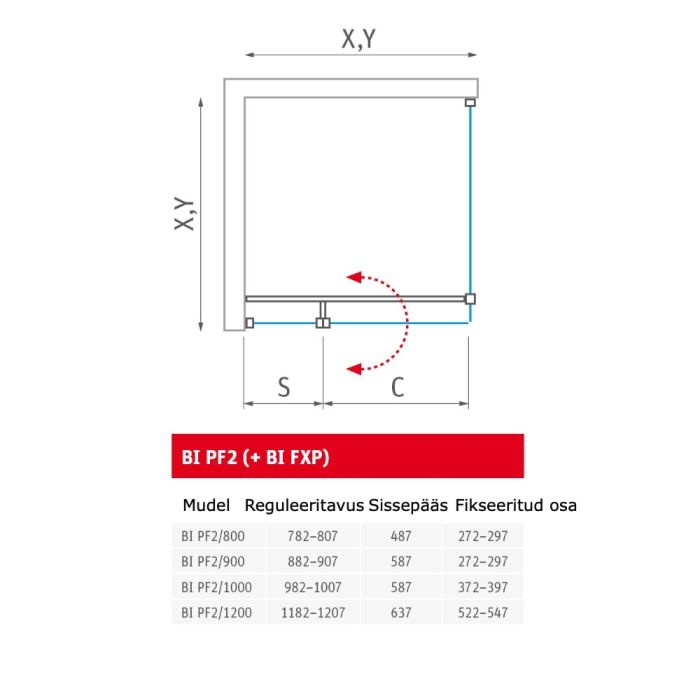 Duschhörna Roth BI PF2+BI FXP Brilliant