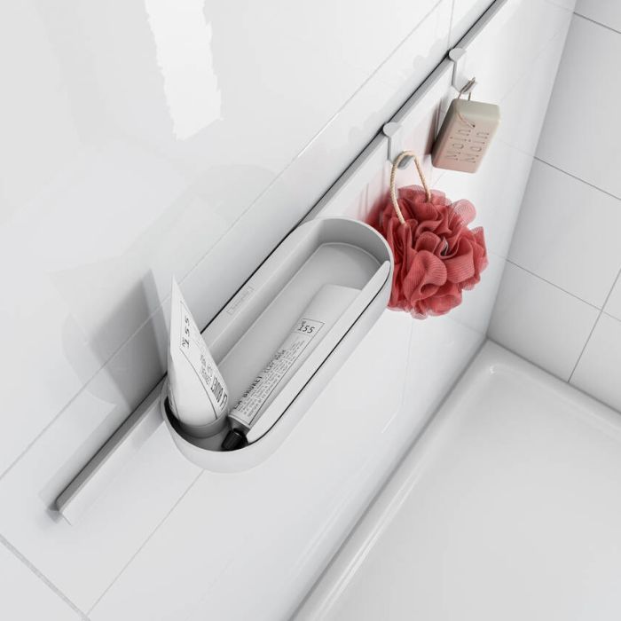 Duschtillbehörsset Hansgrohe WallStoris mattvit