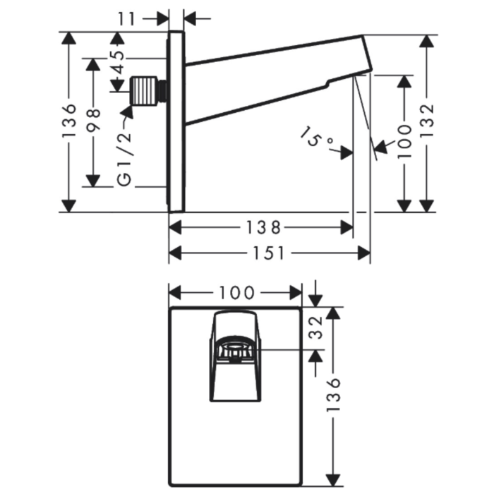 Duschrör Hansgrohe Pulsify 260