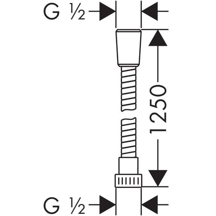 Duschslang Hansgrohe Metaflex 125 cm