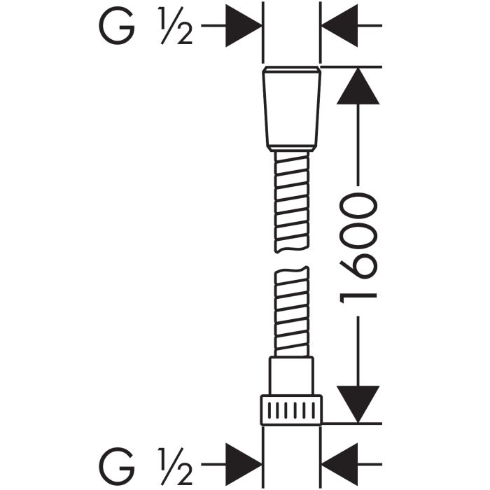 Duschslang Hansgrohe Metaflex 160 cm