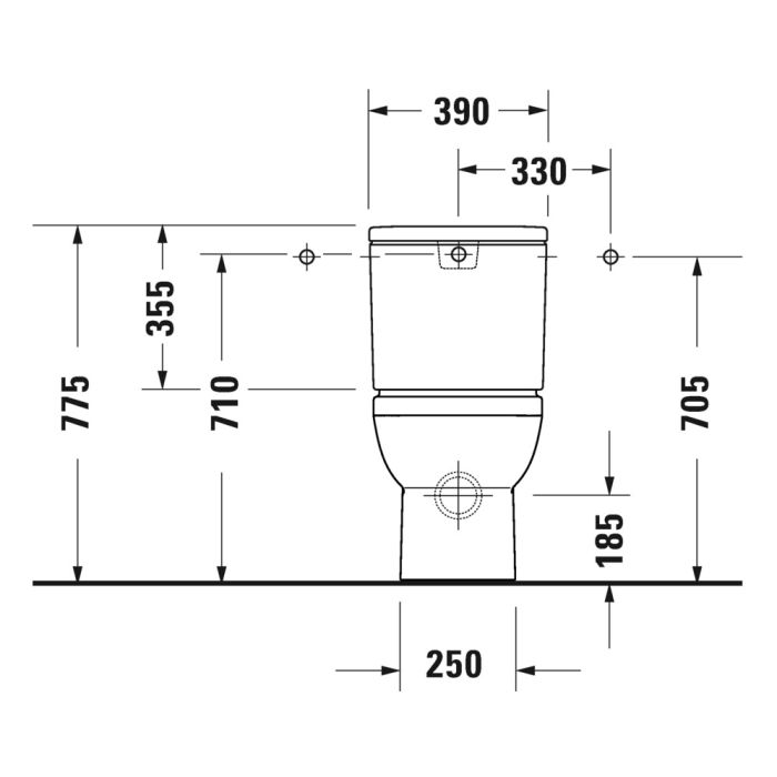 Toalettstol Duravit DuraStyle 218209