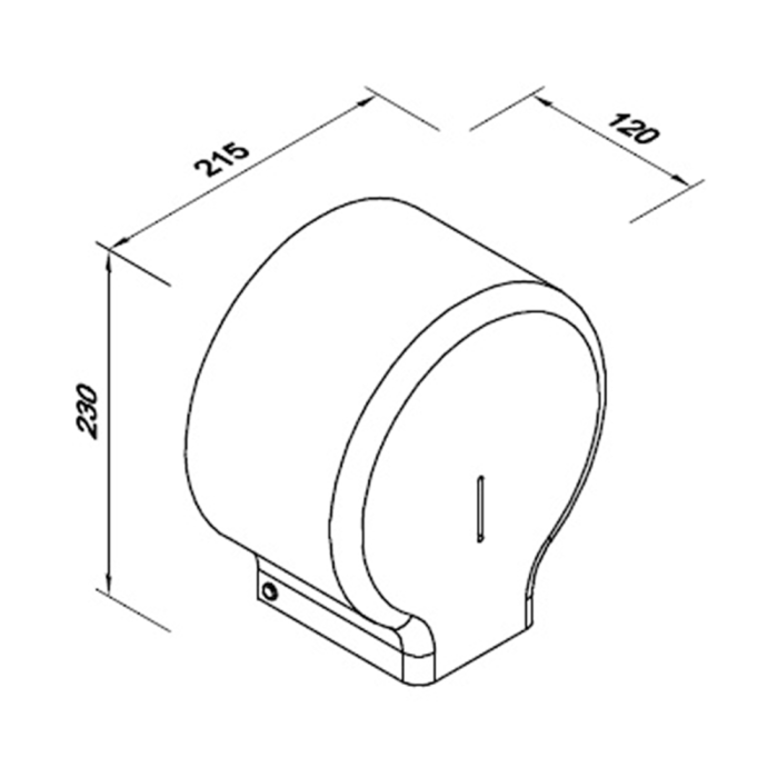 Toalettpappersdispenser Faneco ECO vit
