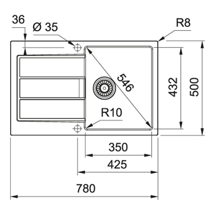 Diskho Franke Sirius 2.0 S2D 611-78 carbon manuell