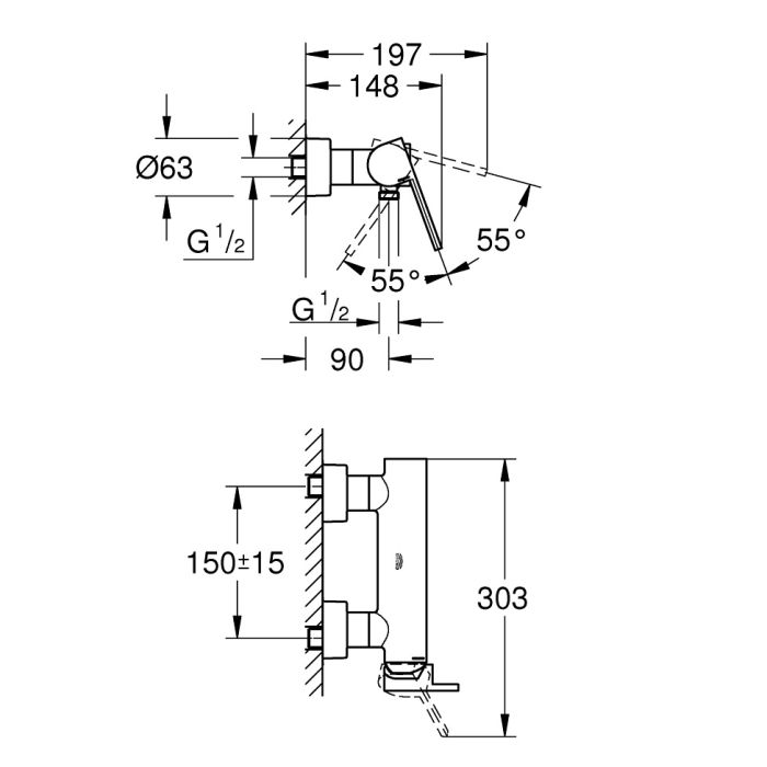 Duschblandare Grohe Plus