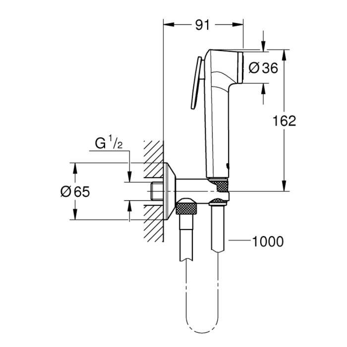 Bidédusch Grohe Tempesta-F Trigger Spray 30