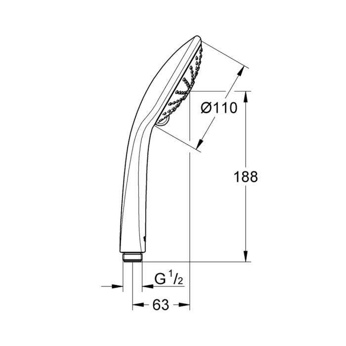 Handdusch Grohe Euphoria 110 Massage
