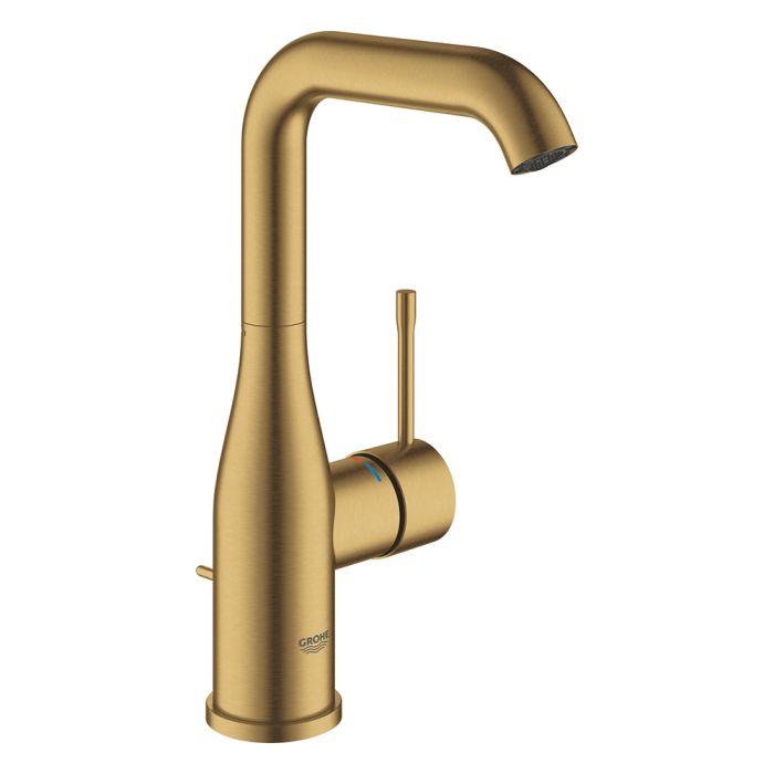 Tvättställsblandare Grohe Essence L-Size Brushed Cool Sunrise med bottenventil