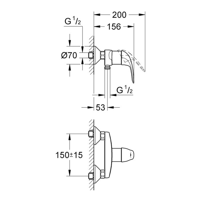 Duschblandare Grohe Euroeco