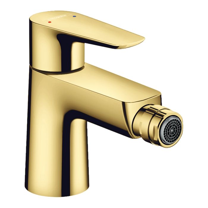 Bidéblandare Hansgrohe Talis E med bottenventil polerad guld