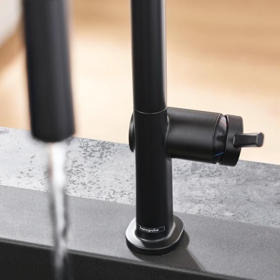 Köksblandare Hansgrohe Talis M54 210 med utdragbar handdusch mattsvart