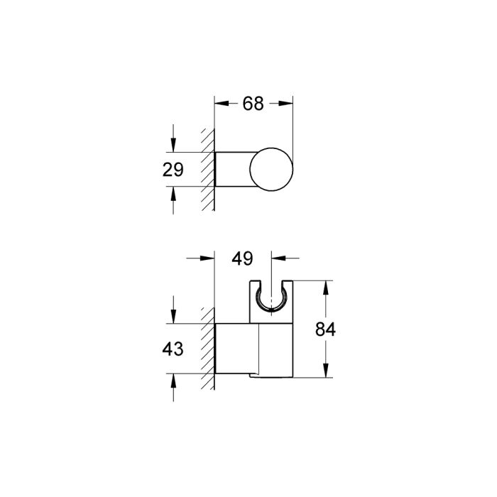Handduschhållare Grohe Rainshower 27055