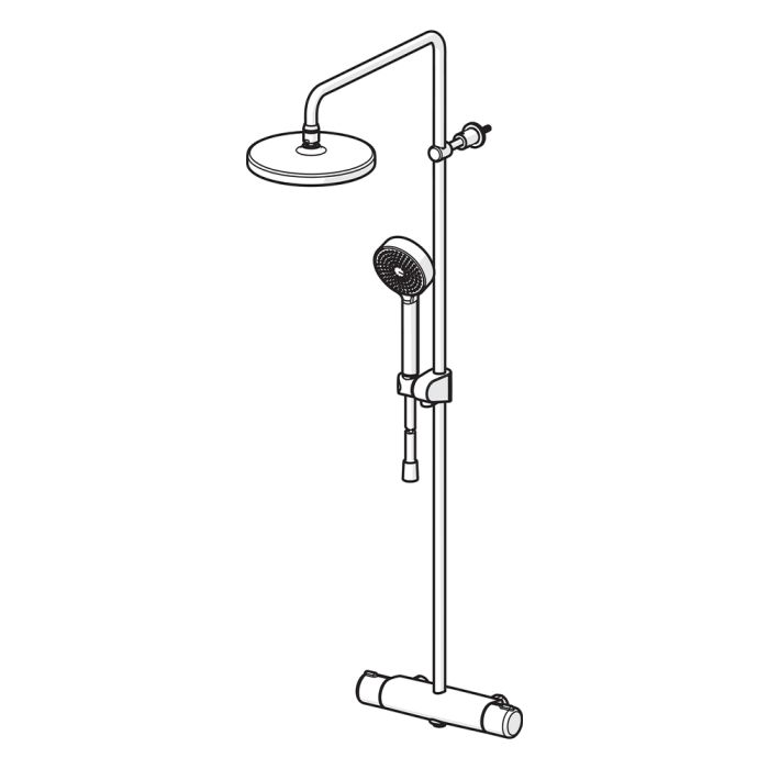 Duschset Oras Nova 7402-33 mattsvart