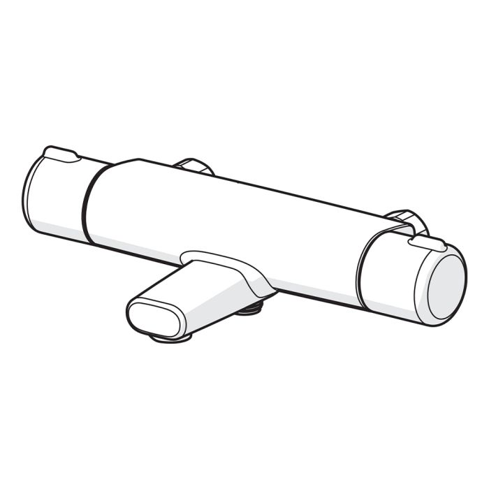 Termostatisk badkars- och duschblandare duschblandare Oras Nova 7462G-33 mattsvart