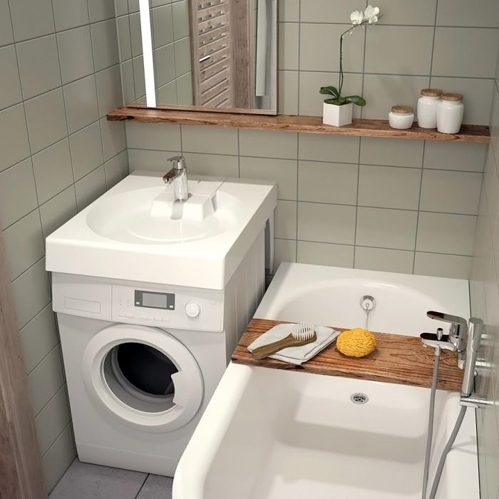 Tvättställ över tvättmaskin PAA Claro Grande