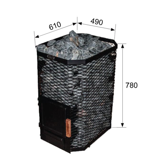 Vedeldat bastuaggregat Skamet S-116