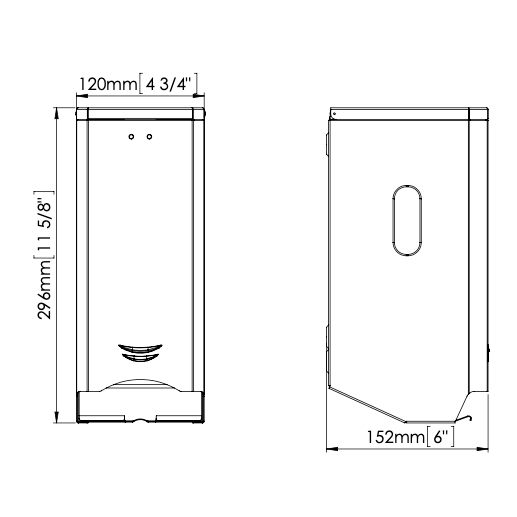 Toalettpappersdispenser Mediclinics PR2784CS satin