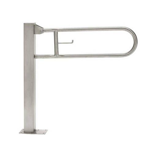 Stödhandtag för golv Faneco 700 satin