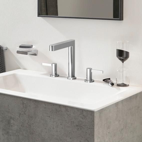 Tvättställsblandare Hansgrohe Finoris 160 krom 3-osaline med bottenventil