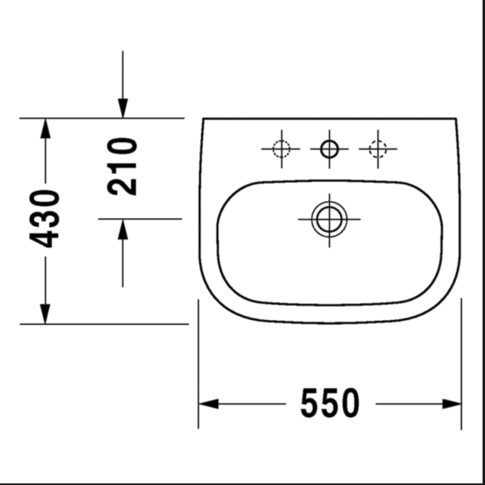 Tvättställ Duravit D-Code 231055