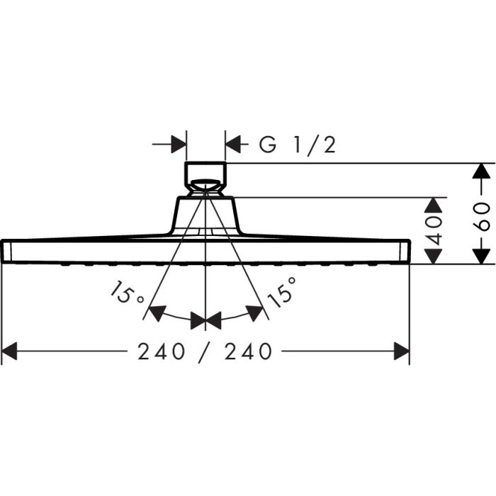 Takdusch Hansgrohe Crometta E 240 1jet