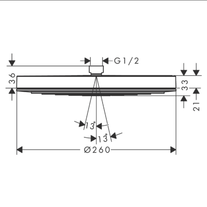 Takdusch Hansgrohe Pulsify S 260 1jet