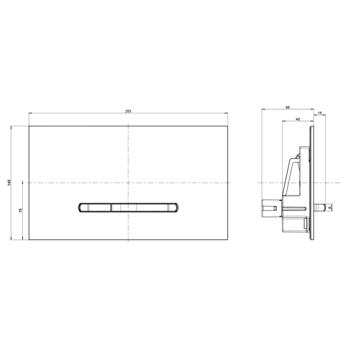 Spolplatta Villeroy & Boch ViConnect E300 svart 922169D8