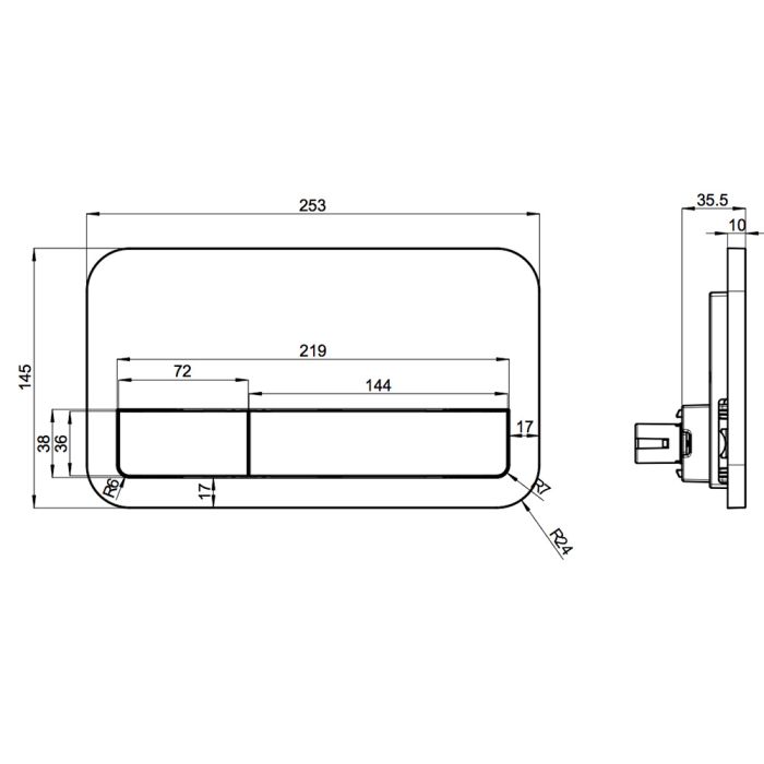 Spolplatta Villeroy & Boch ViConnect E200 krom 92249061