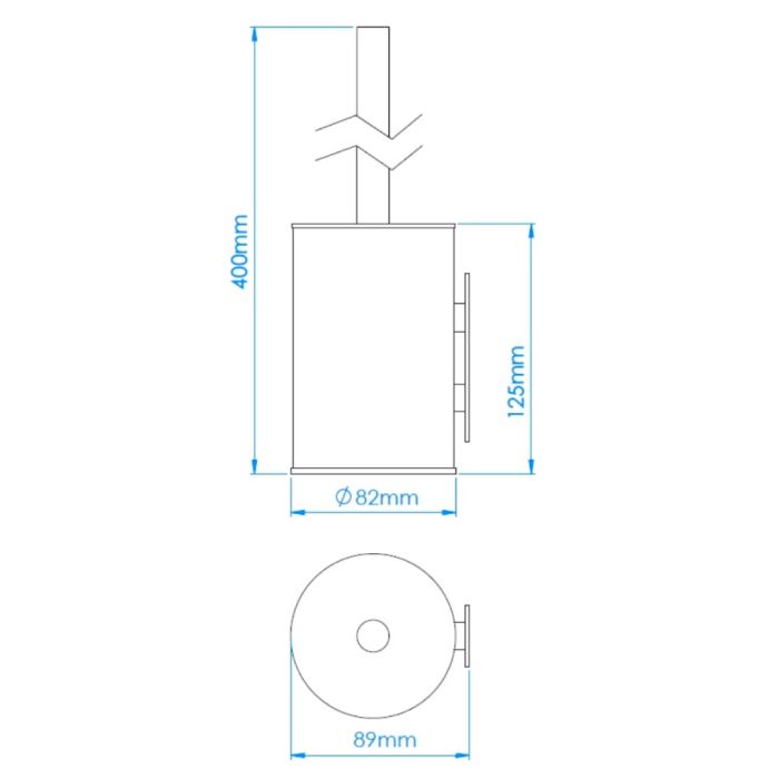 Toalettborste Mediclinics Aura ES1002CS satin
