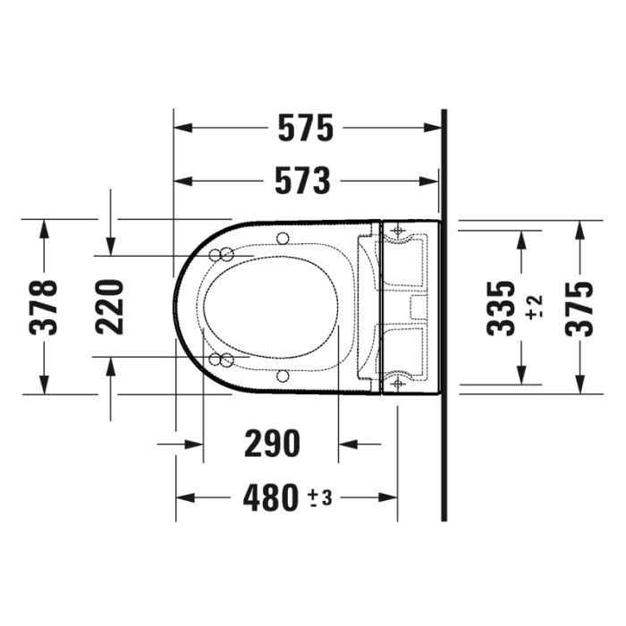 Duschtoalett Duravit SensoWash Starck f Plus compact + raam + vajutusnupp