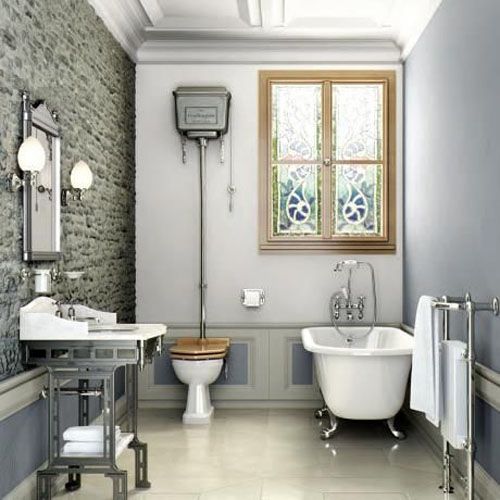 Retro WC-pott Burlington Standard alumiinium High