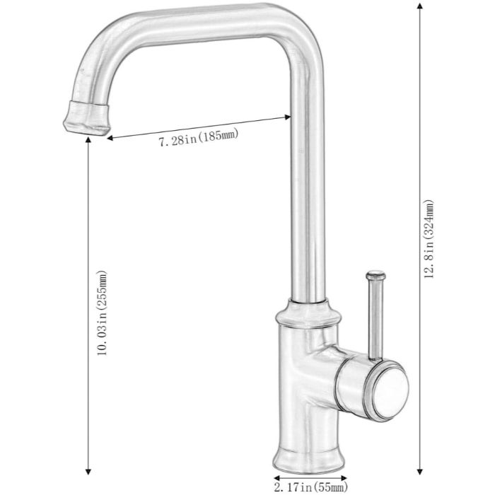 Köksblandare Wasser Modern Bronze