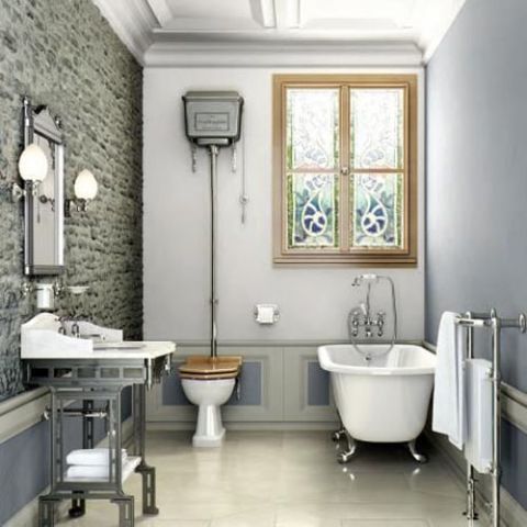 Retro WC-pott Burlington Standard alumiinium High